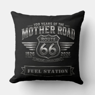 route 66 Centennial Home Bar Custom Banner Art Cushion
