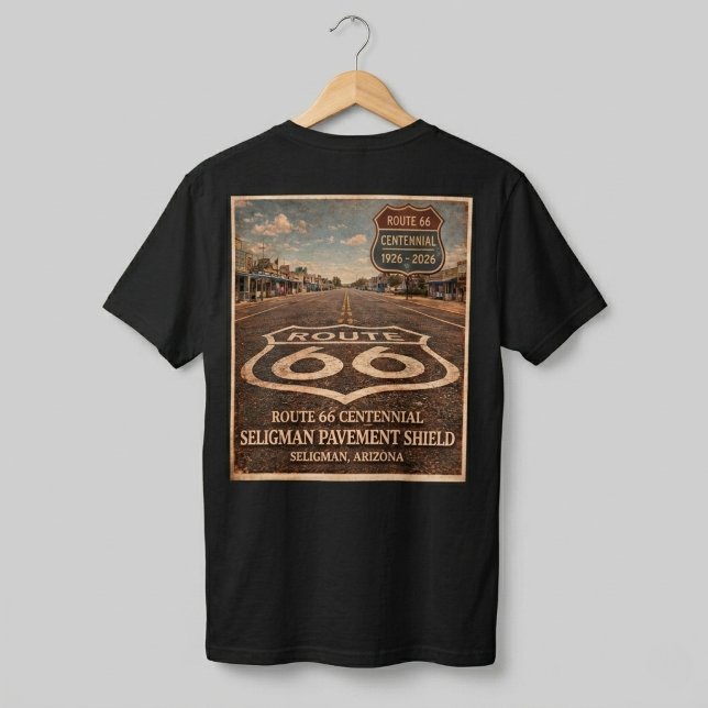Route 66 Centennial Seligman Pavement Apparel T-Shirt (Creator Uploaded)