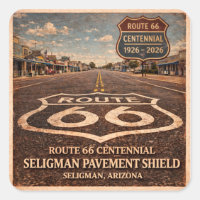 Route 66 Centennial Seligman Pavement Vista