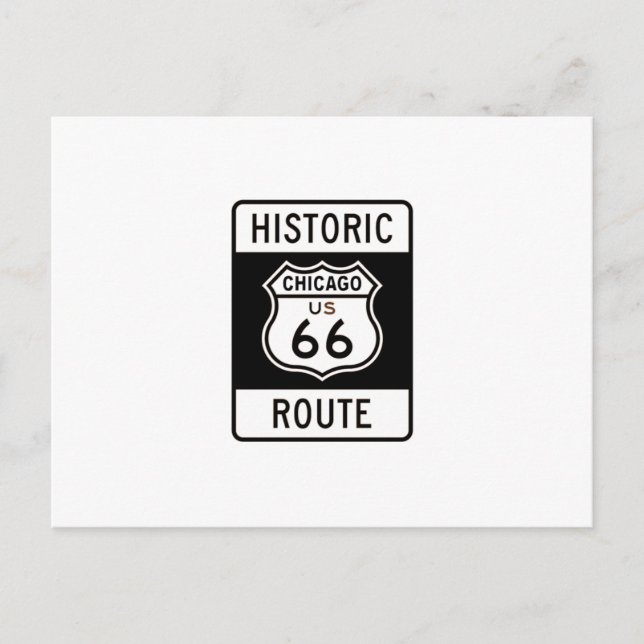 Route 66 Chicago Postcard (Front)