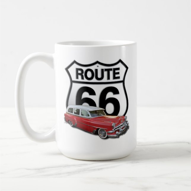 Route 66 Classic Car Coffee Mug (Left)