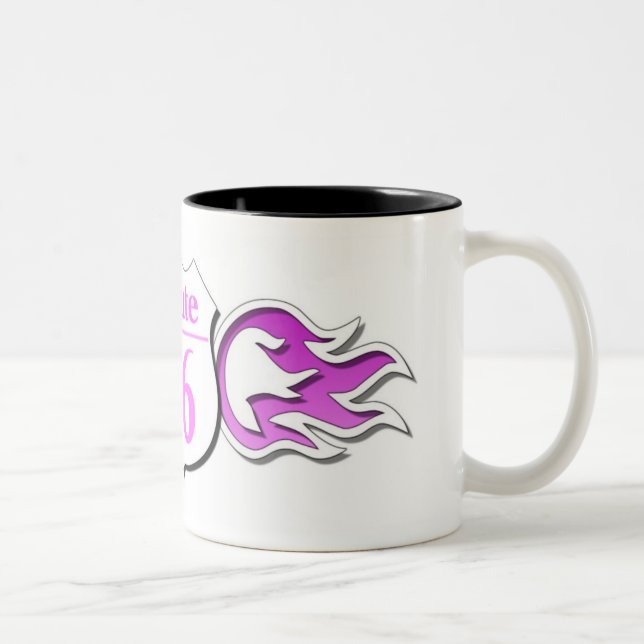 Route 66 Cup Pink Flames (Right)