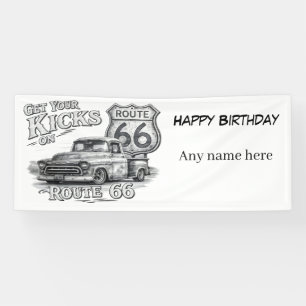 Route 66 Customisable Banner