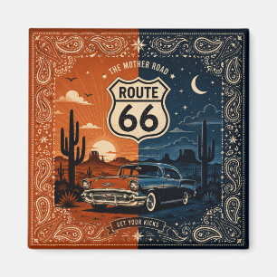Route 66 Desert Bar Room Style Magnet