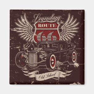 Route 66 Design Magnet