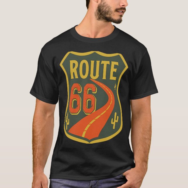 Route 66 Emblem T-Shirt (Front)