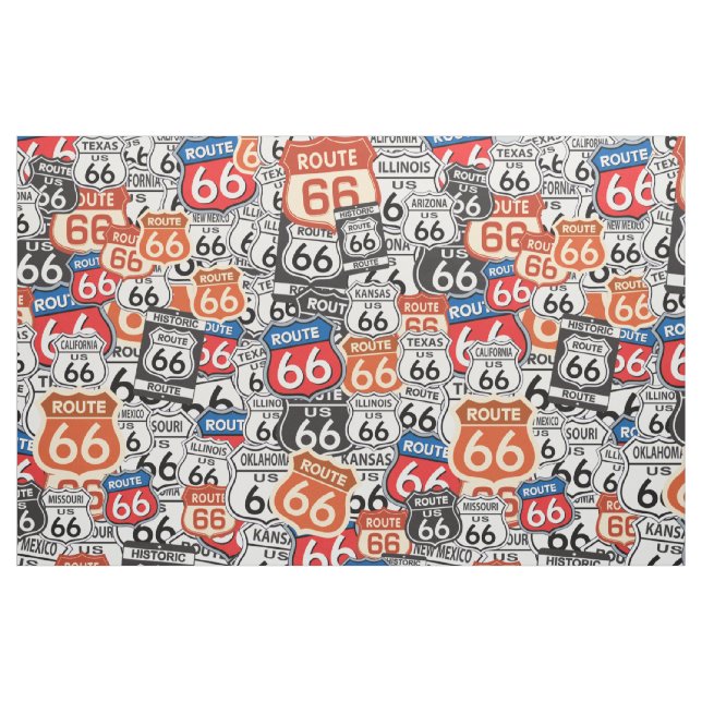 Route 66 fabric (Fat Quarter)