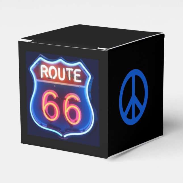 Route 66 favour box (Front Side)
