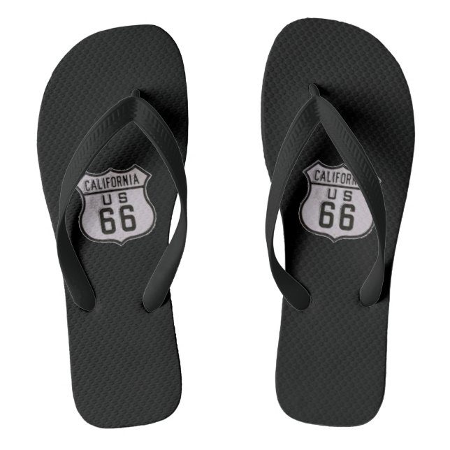 ROUTE 66 Flip-Flops (Asphalt) Jandals (Footbed)