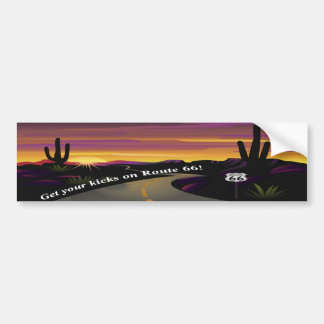 Route 66 Get Your Kicks Bumper Sticker