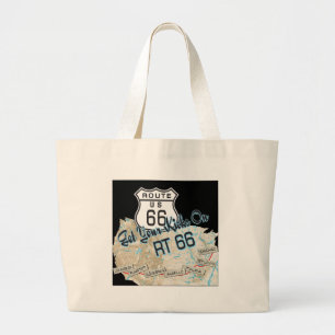 route 66 gifts large tote bag