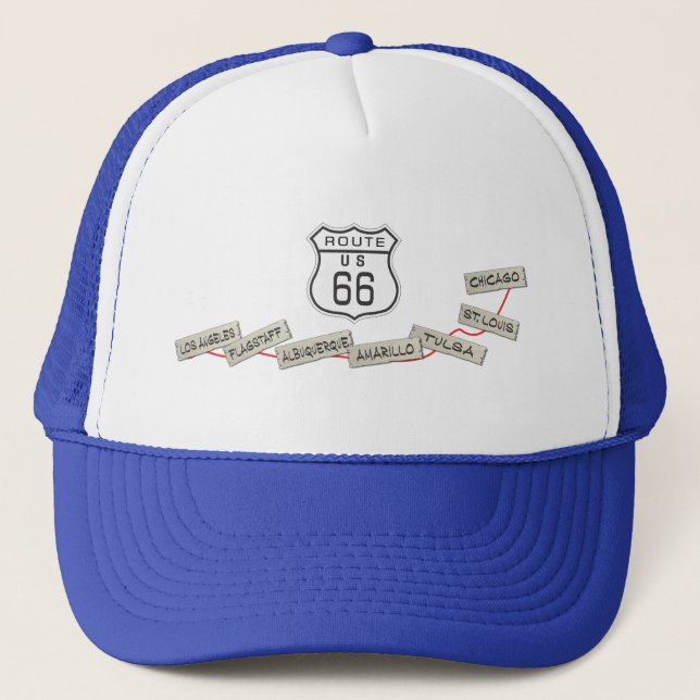 Route 66 gifts trucker hat (Front)