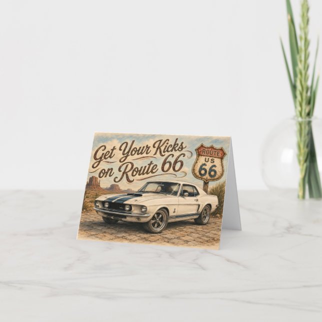 Route 66 Greeting Card (Front)