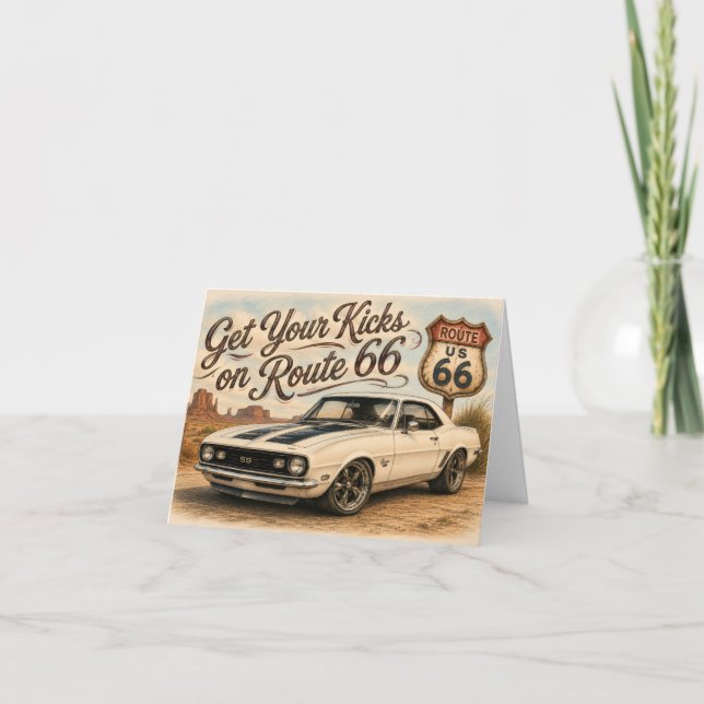 Route 66 Greeting Card (Front)