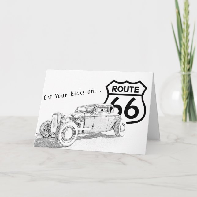 Route 66 Greeting Card (Front)