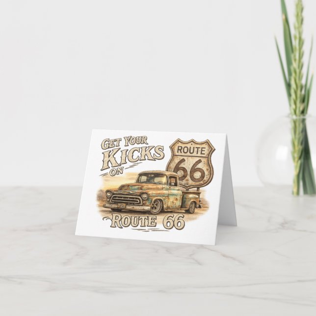 Route 66 Greeting Card (Front)