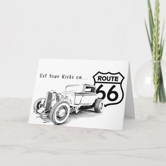 Route 66 Greeting Card (Front)