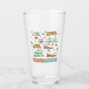 Route 66 Happy Camper Glass
