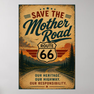 route 66 Heritage Highway Preservation Decor