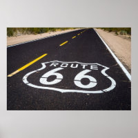 Route 66 highway marker, Arizona