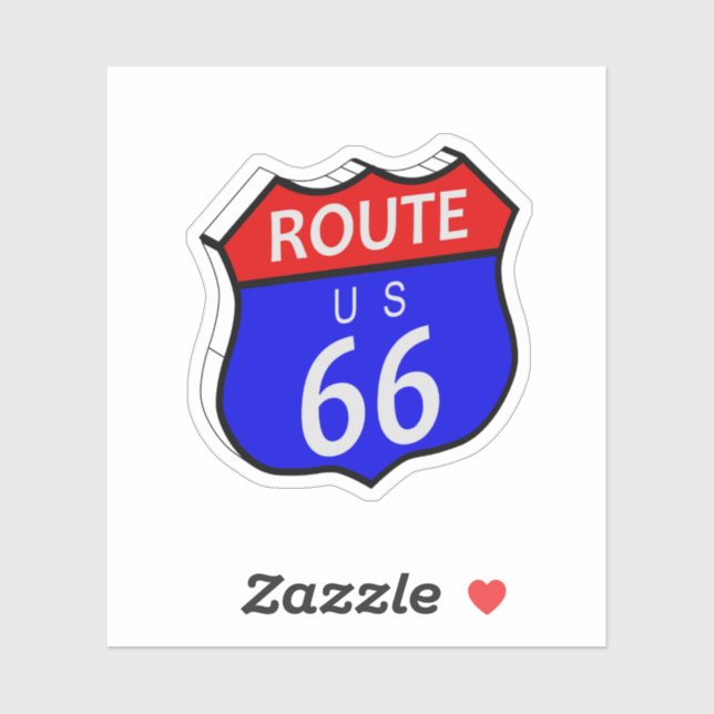 Route 66 Highway Sign (Sheet)