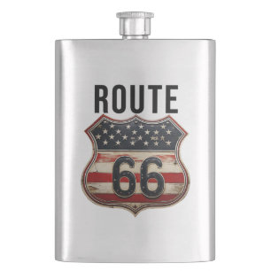 Route 66 hip flask