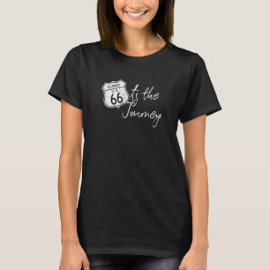 Route 66 Illinois Highway Sign Its The Journey Sou T-Shirt