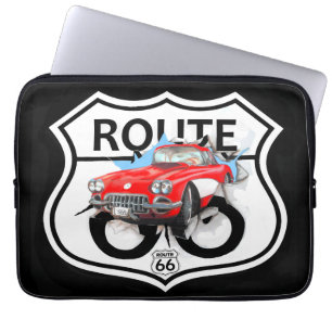Route 66 life style love the freedom laptop sleeve