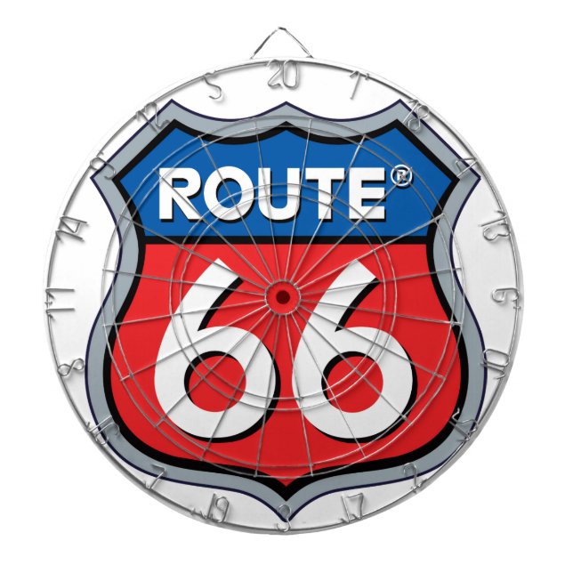 Route 66 Logo Dartboard (Front)