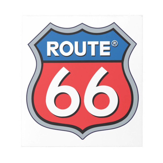 Route 66 Logo Notepad (Front)