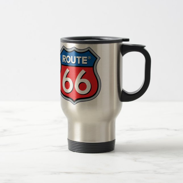 Route 66 Logo Travel Mug (Right)