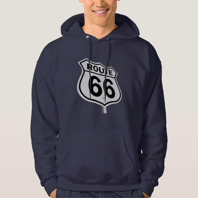 Route 66 Men's hoodie. Hoodie (Front)