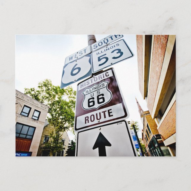 Route 66 Mother Road Postcard (Front)