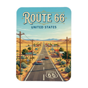 Route 66 near Seligman Arizona Magnet