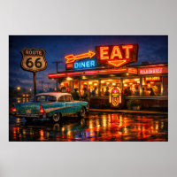 Route 66 Neon Diner Nights
