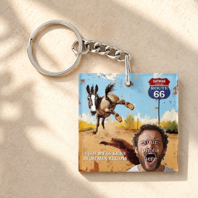 Route 66 Oatman Donkey Photo Keepsake Key Ring (Creator Uploaded)