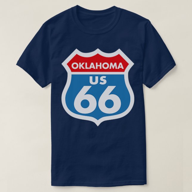 Route 66 Oklahoma T-Shirt (Design Front)