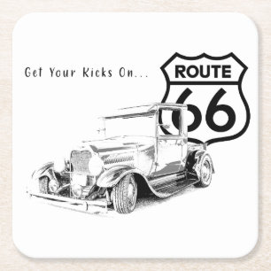 Route 66 Paper Coaster