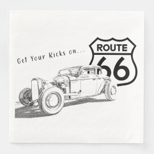 Route 66 Paper Napkin