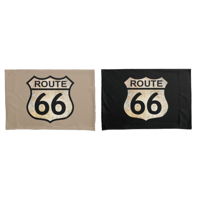 Route 66 Pillow Case (Front-Set)