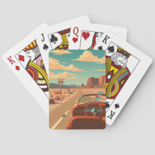 Route 66 Playing Cards Vintage Travel Road Trip