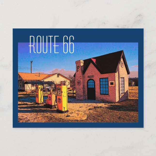 Route 66 Postcard (Front)