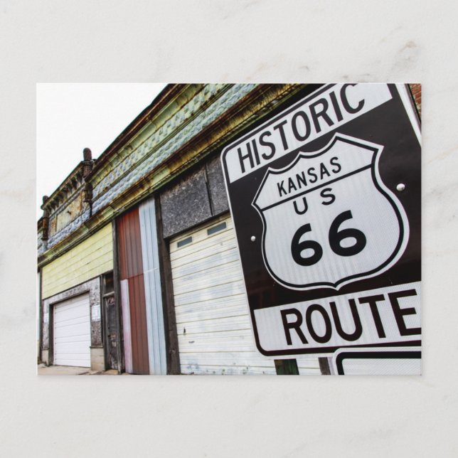Route 66 postcard (Front)