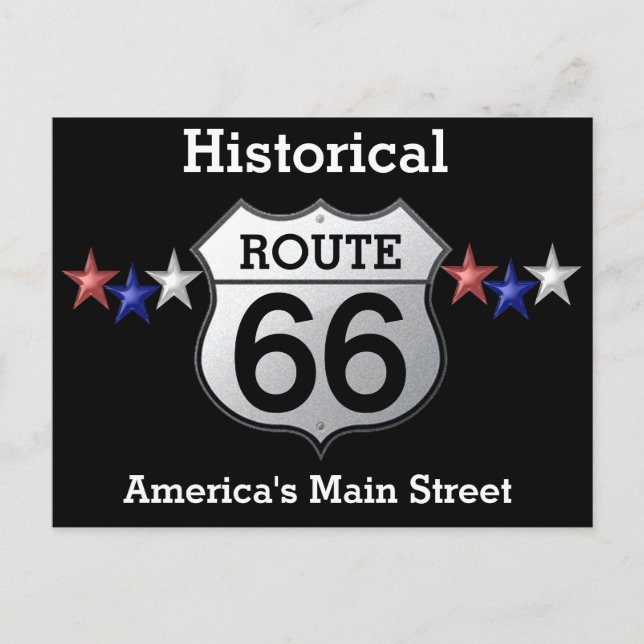 Route 66 -- Postcard (Front)