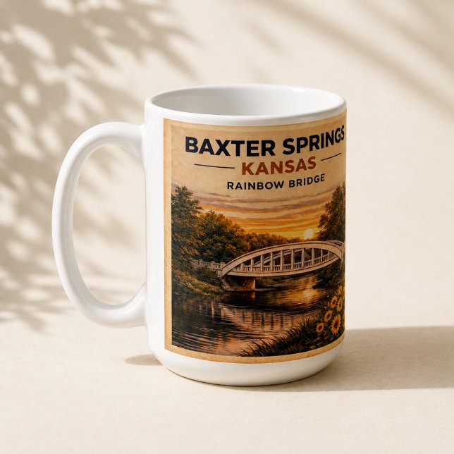 Route 66 Rainbow Bridge Baxter Springs Keepsake Coffee Mug (Creator Uploaded)