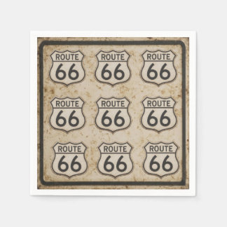 Route 66 Retro Road Trip Party Napkins