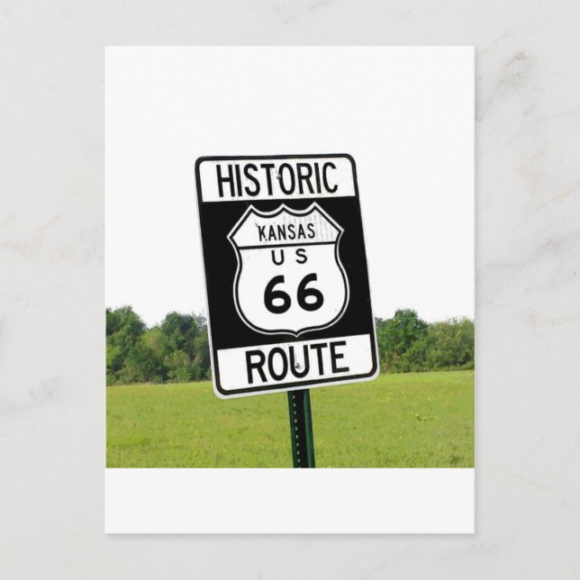 Route 66 Road Postcard (Front)