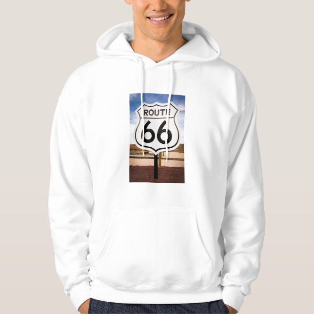 Route 66 road sign, Arizona Hoodie (Front)
