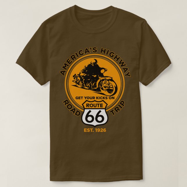 Route 66 Road Trip T-Shirt (Design Front)