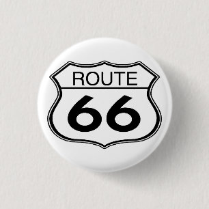 Route 66- Round Button